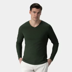 Forest green melange t-shirt