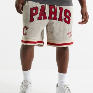 PARIS BASKETBALL SHORTS IN TAN